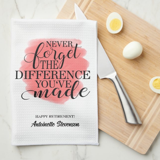 Retired Geschirrtuch (Viertel Falte)