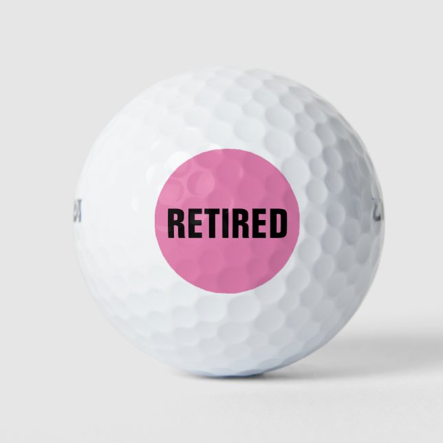 RETIRED GOLF BALLS GOLFBALL (Vorderseite)