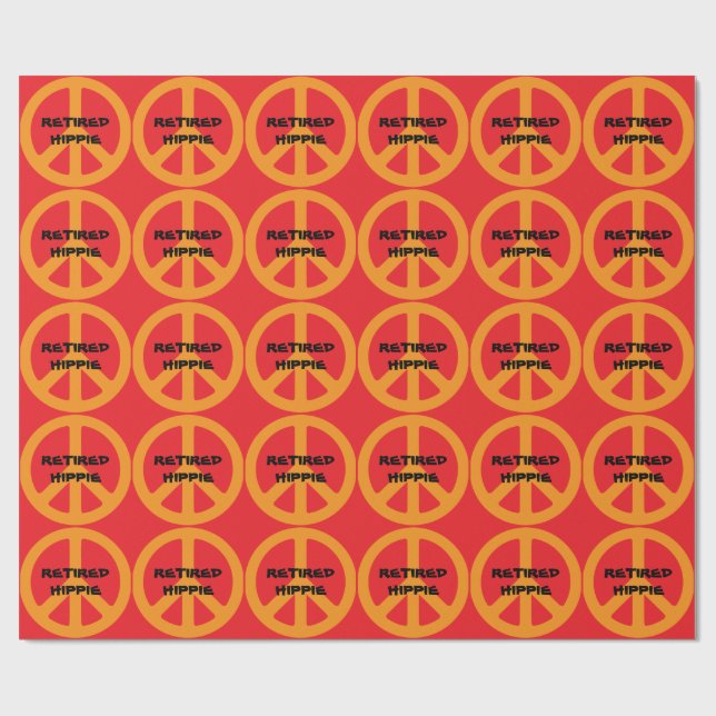 Retired Hippie Geschenkpapier (Flach)