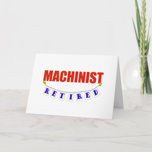 RETIRED MACHINIST KARTE (Vorderseite)