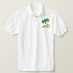 RETIRED MEN'S EMBROIDERED POLO SHIRT