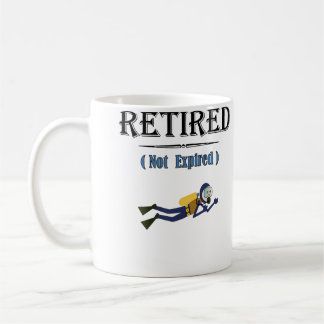 Retired Not Expired Scuba Diving Kaffeetasse
