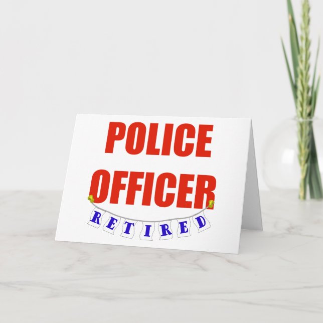 RETIRED POLICE OFFICER KARTE (Vorderseite)