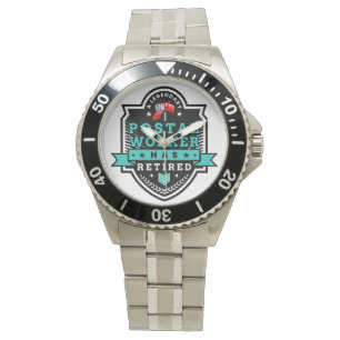 Retired Postal Worker Mailman Retirement Cute Armbanduhr