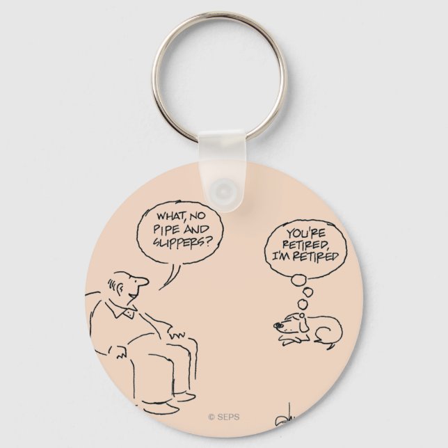 Retired Schlüsselanhänger (Vorderseite)