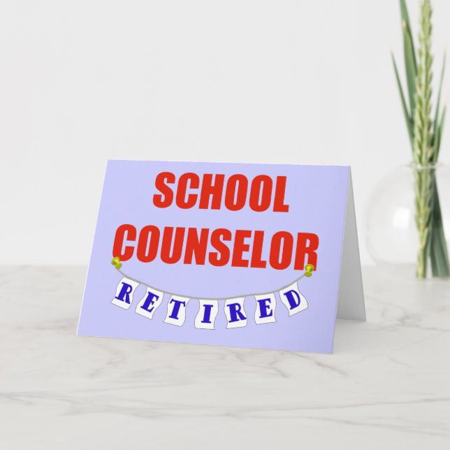 RETIRED SCHOOL COUNSELY KARTE (Vorderseite)