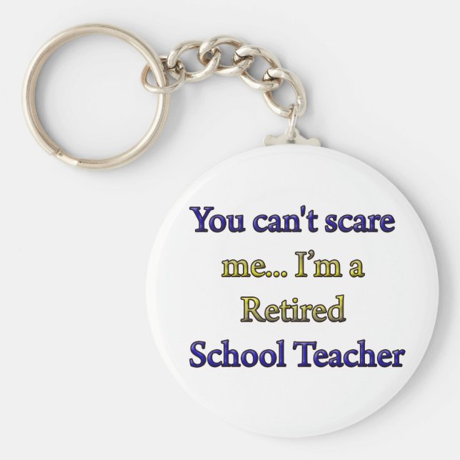 RETIRED SCHOOL LEHRER SCHLÜSSELANHÄNGER (Vorne)