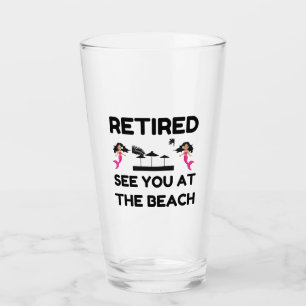 RETIRED SEHEN SIE SIE AM STRAND GLAS
