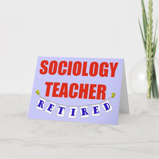RETIRED SOCIOLOGY LEHRER KARTE (Vorderseite)