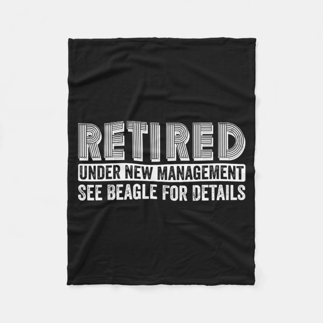 Retired Under New Management See Beagle For Detail Fleecedecke (Vorderseite)