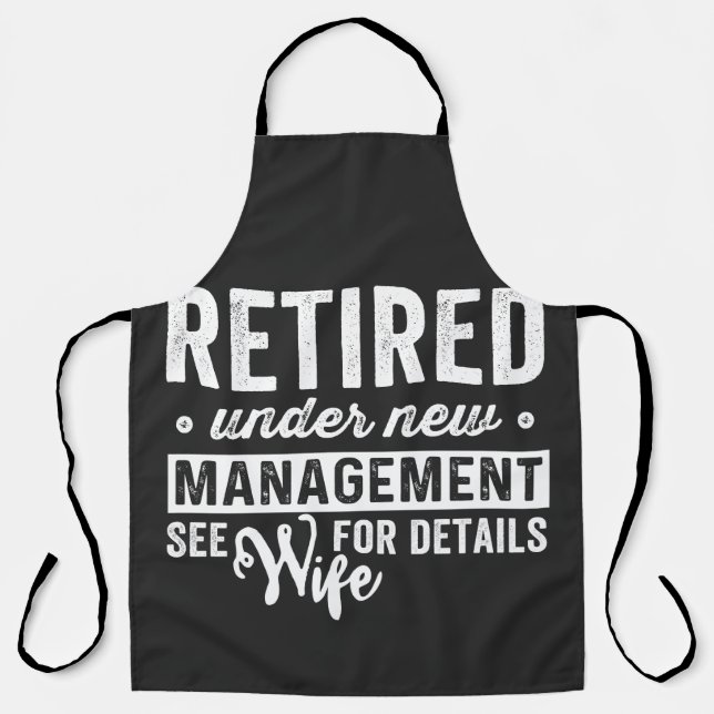 retired under new management see wife for details. schürze (Vorderseite)