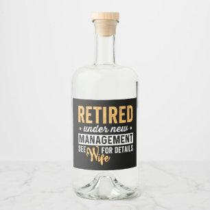 Retired under new management wife for details. alkoholflaschenetikett