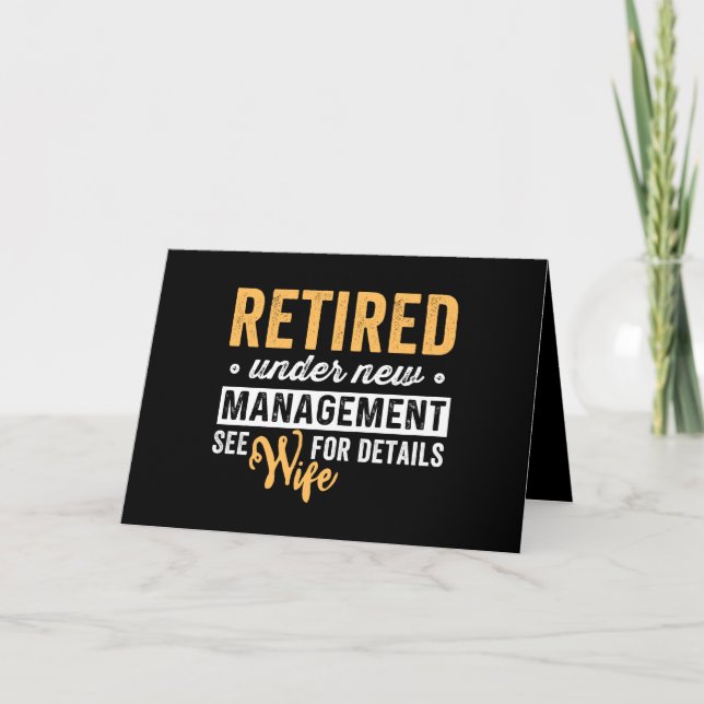 Retired under new management wife for details. karte (Vorderseite)