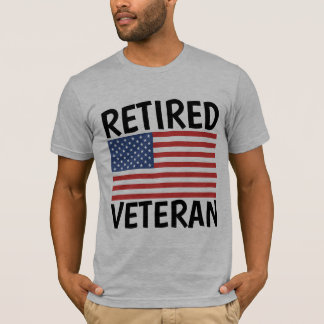 RETIRED VETERAN T - Shirt T-Shirts