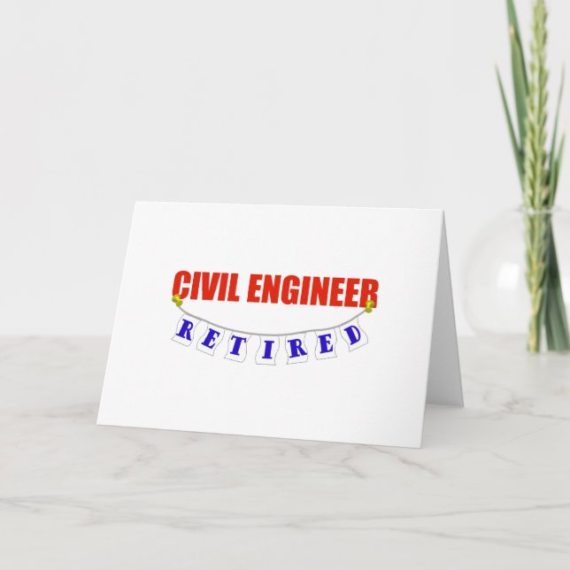 RETIRED ZIVIL ENGINEER KARTE (Vorderseite)