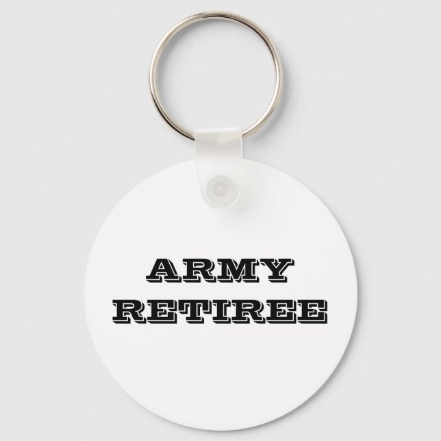 Retiree Key Chain Army Schlüsselanhänger (Vorderseite)