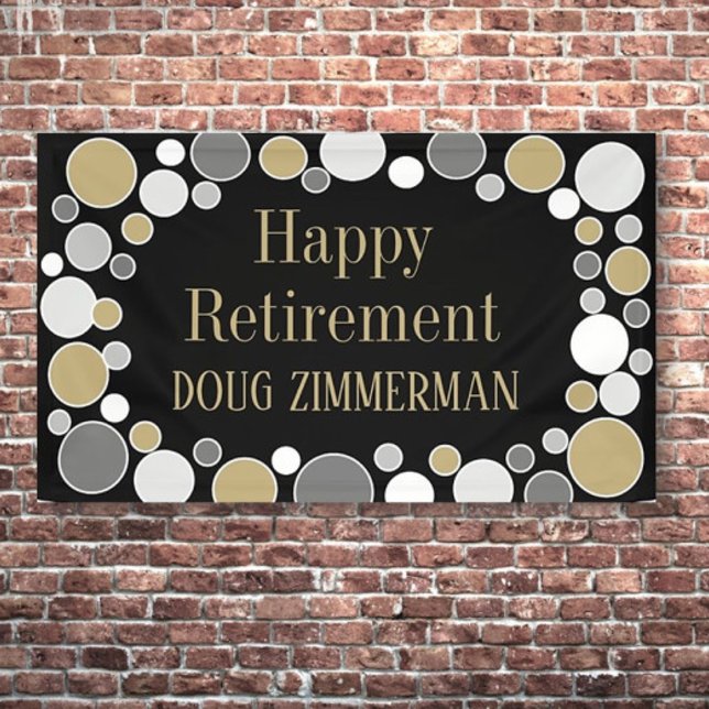 Retiree Party! Personalisierter Rentenbanner Banner (Von Creator hochgeladen)