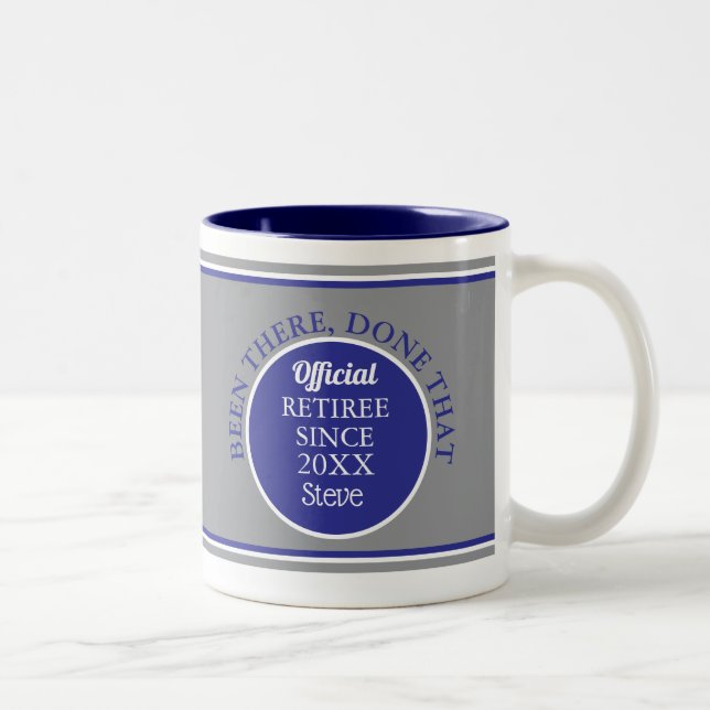 Retirees Custom fun Tasse (Rechts)