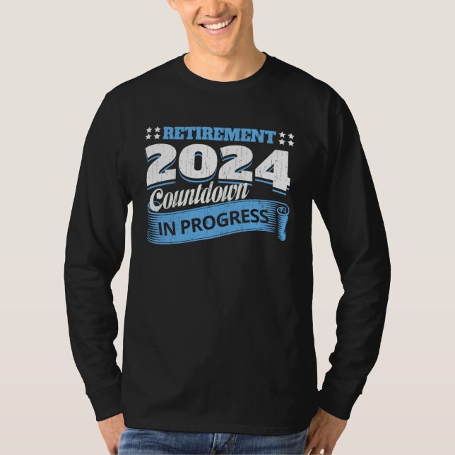 Retirement 2024 Countdown In Progress  Retiring Qu T-Shirt (Vorderseite)