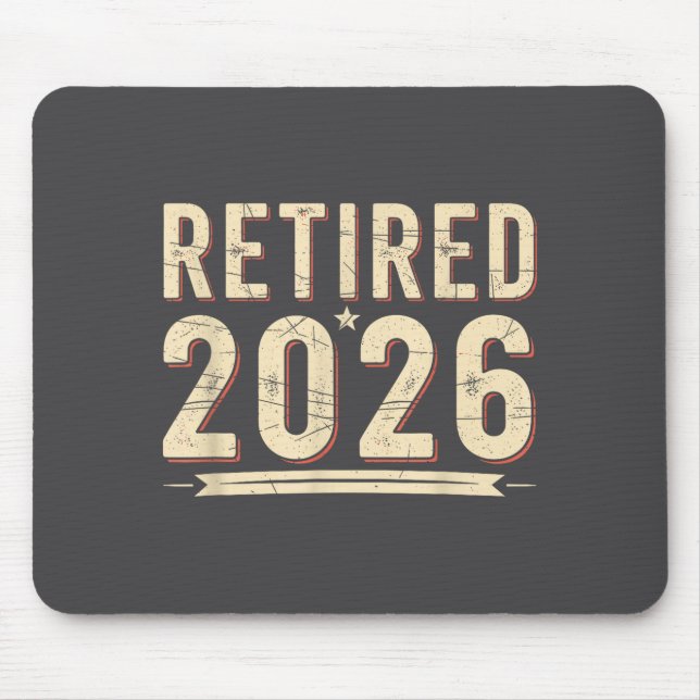 Retirement 2026 Countdown Retired Ly Dom  Mousepad (Vorne)