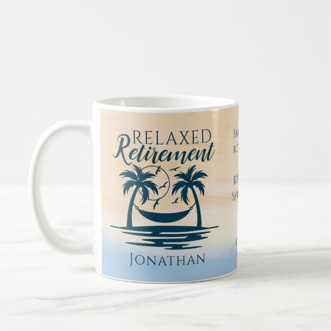 Retirement Beach Hammock Kaffeetasse (Links)