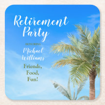 Retirement Beach Thema Party Freunde Essen Spaß