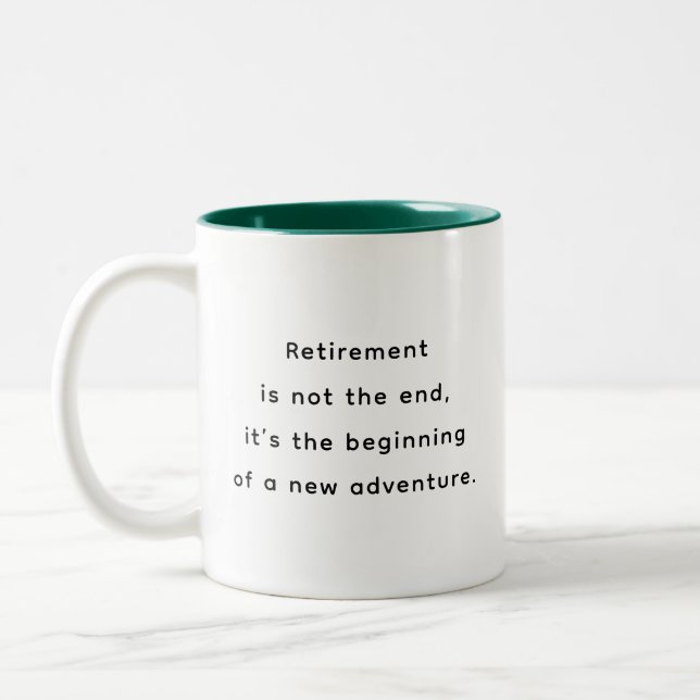 Retirement Funny & Inspirational Quotes Mug  (Gauche)