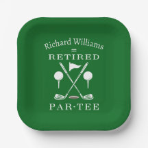 Retirement Golf Modernes Emblem Golf Clubs müde