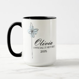 Retirement Mug, Personalized Happy Retirement Cup, Tasse