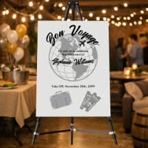 Retirement Travel Theme Party Bon Voyage Globe 