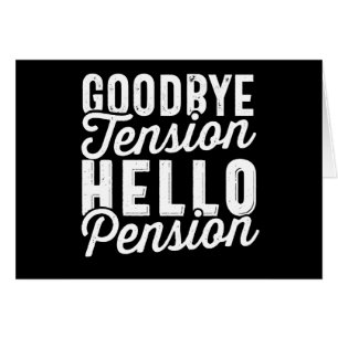 Retirement Venin, Goodbye Tension Hello Pension