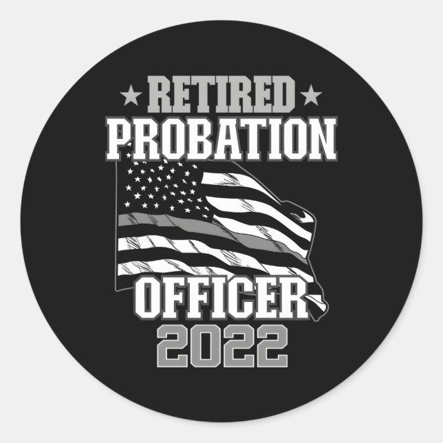 Retiret Py Retiree 2022 Runder Aufkleber (Vorderseite)