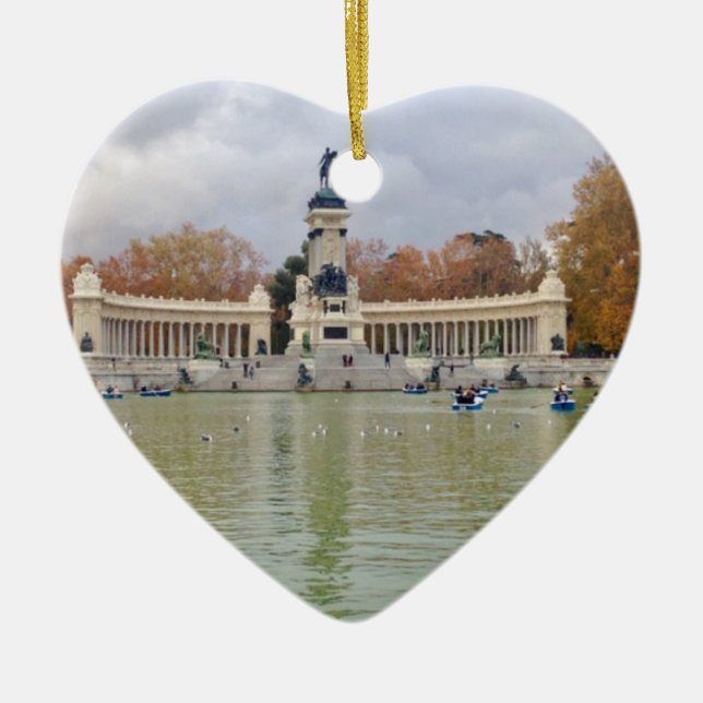 Retiro Park, Madrid, Spanien Keramik Ornament (Vorne)