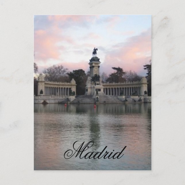 Retiro Park, Madrid, Spanien Postkarte (Vorderseite)