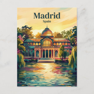 Retiro-Park Spanien Postkarte