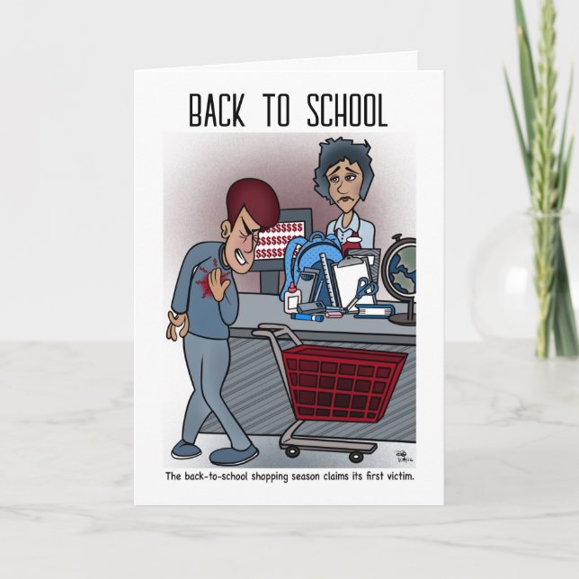 Retour À La Carte De Voeux À L'École (Devant)