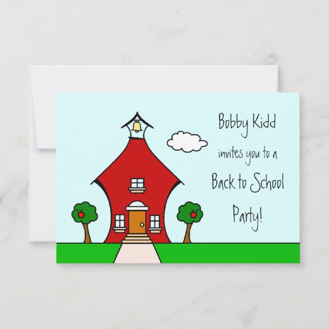 Retour à la Invitation de la fête scolaire (Devant)