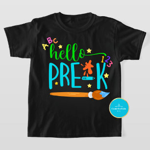Retour à l'école Bonjour Pré-K T-Shirt