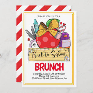 Retour à l'école Brunch Invitation