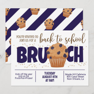 Retour à l'école Brunch Invitation