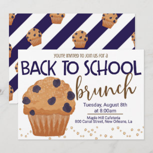 Retour à l'école Brunch Invitation