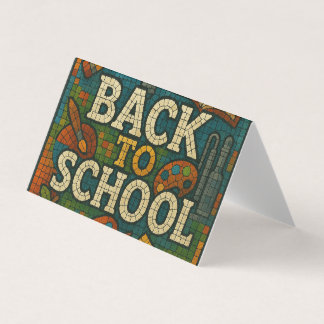 Retour à l'école en mosaïque
