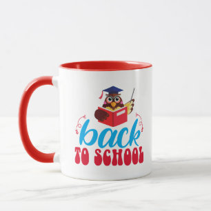Retour À L'École Enseignant Chouette Café Mug