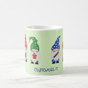 Retour à l'école Gnomes on Green Coffee Mug