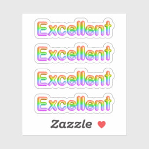 Retour à l'école Stickers "Excellent"