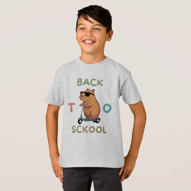 Retour à l'école T-shirt avec l'ours Merveilleux (Devant entier)