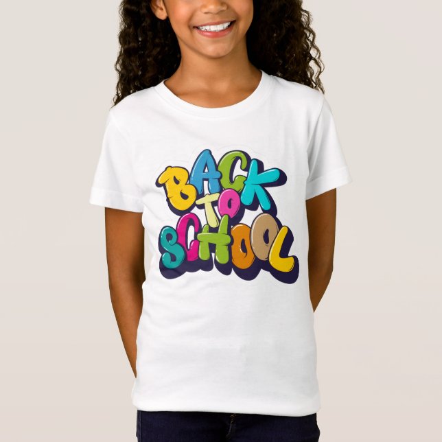 retour à l'école t-shirt pour enfants humour (Devant)