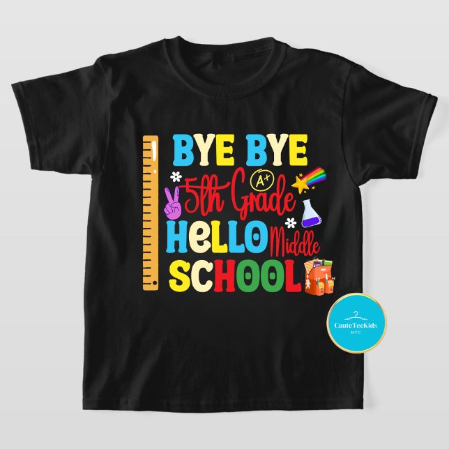 Retour à l'école Tee | Bonjour T-shirt du collège (Créateur téléchargé)