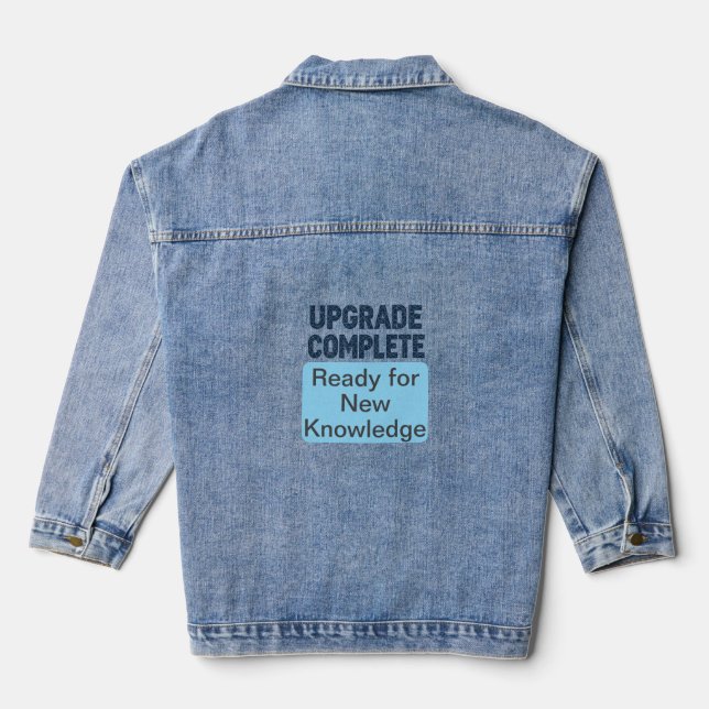 retour à l'école veste denim (Verso)