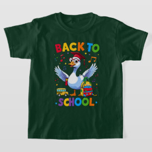 Retour à l'oie de l'école - Fun T-shirt coloré
